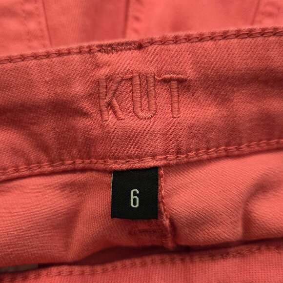 Kut From The Kloth Crop Skinny Jeans Honey Suckle Pink Size 6 NWT - Picture 5 of 9